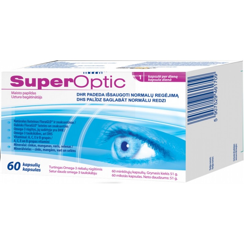 SuperOptic vitamina akims. PADEDA IŠSAUGOTI REGĖJIMO AŠTRUMĄ!